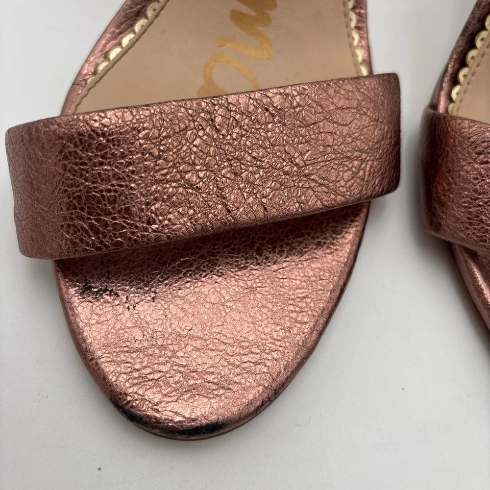 Sam Edelman Rose Gold‎ Block Heel Sandals